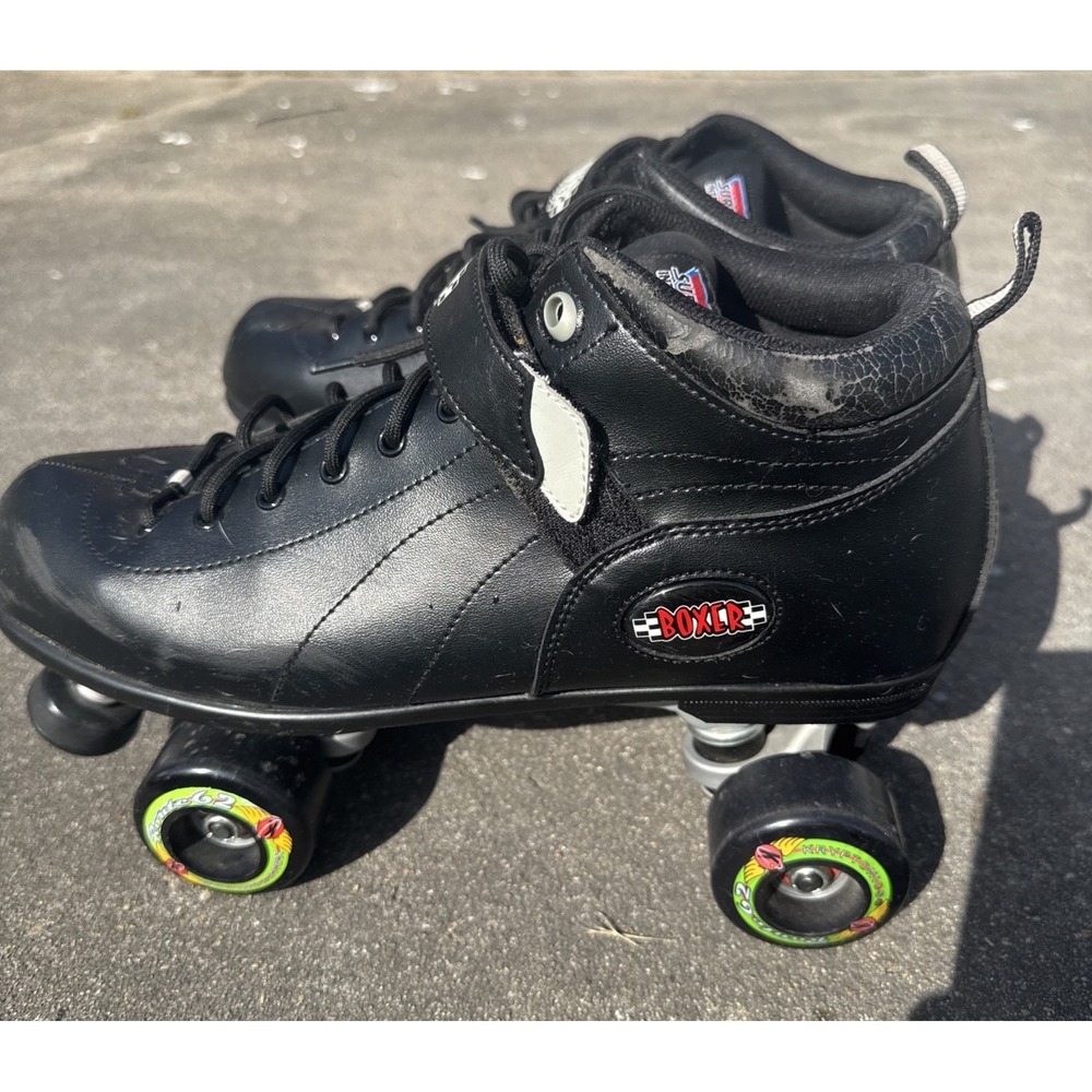 Sure Grip Boxer International Black Roller Skates Men's Route 62 Kryptonics VTG